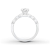 Thumbnail Image 2 of Previously Owned Diamond Engagement Ring Setting 1/2 ct tw Round Platinum