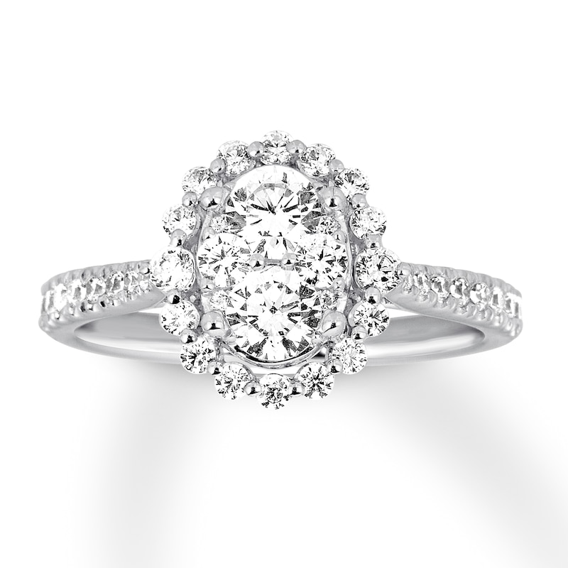 Previously Owned Diamond Engagement Ring 1 ct tw Round 14K White Gold