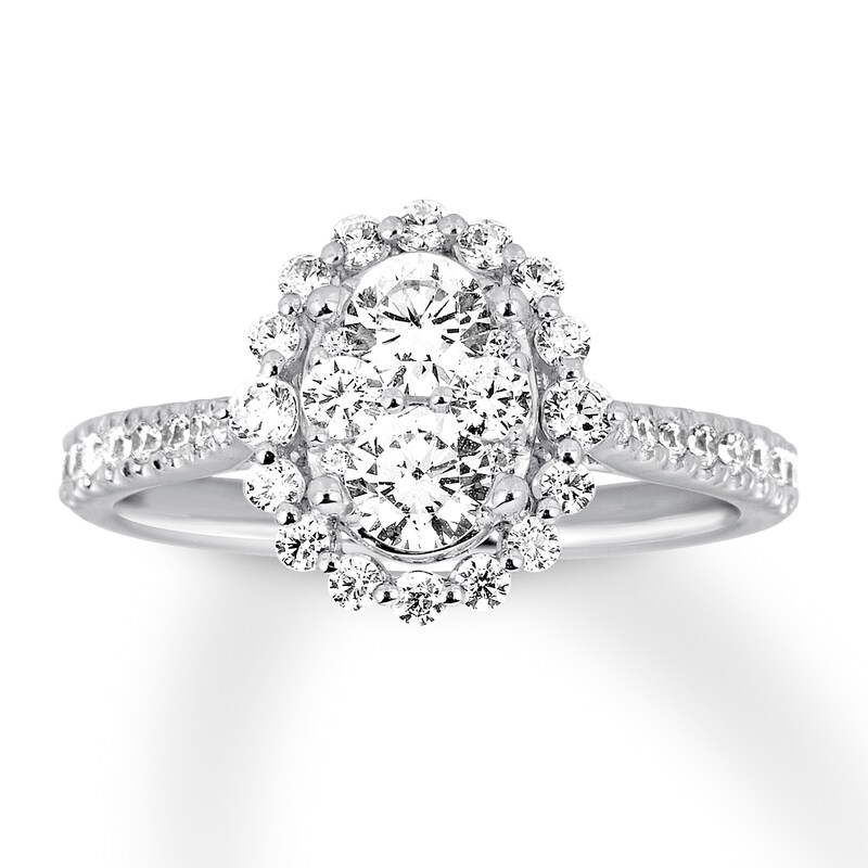 Previously Owned Diamond Engagement Ring 1 ct tw Round 14K White Gold