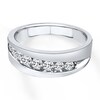 Thumbnail Image 1 of Previously Owned Men's Wedding Band 3/8 ct tw Diamonds 14K White Gold