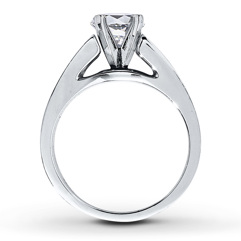 Main Image 2 of Previously Owned Diamond Ring Setting 1/6 ct tw Round-cut 14K White Gold