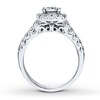 Thumbnail Image 2 of Previously Owned Diamond Bridal Set 1-5/8 ct tw Round-cut 14K White Gold