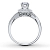 Thumbnail Image 1 of Previously Owned Diamond Ring Setting 3/8 ct tw Round 14K White Gold