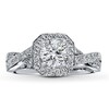 Thumbnail Image 3 of Previously Owned Diamond Ring Setting 3/8 ct tw Round 14K White Gold