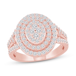 Previously Owned Diamond Ring 1 ct tw Round 10K Rose Gold