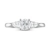 Thumbnail Image 3 of Previously Owned Diamond Engagement Ring 1-1/3 ct tw Cushion/Pear-shaped/Round 14K White Gold