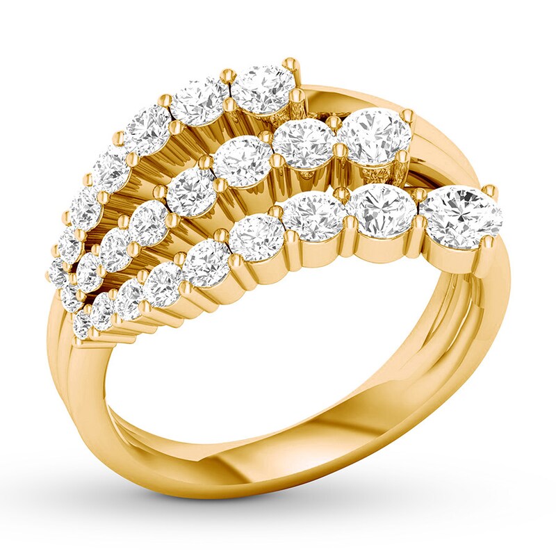 Main Image 4 of Previously Owned Diamond Ring 1-1/4 carat tw Round 14K Yellow Gold