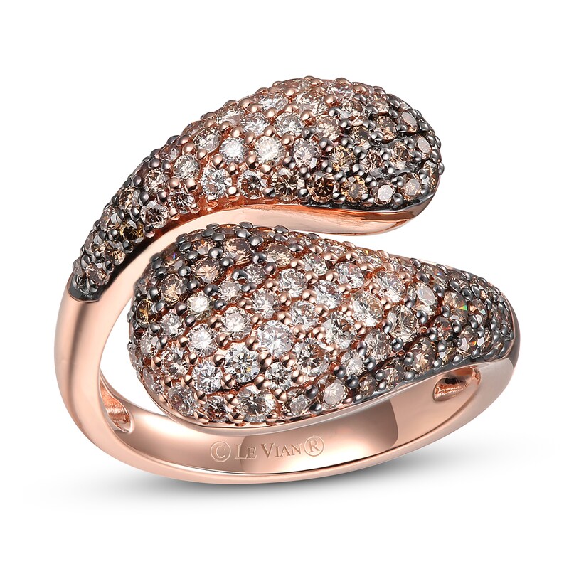 Main Image 1 of Previously Owned Le Vian Diamond Ring 1 1/2 ct tw Round 14K Strawberry Gold