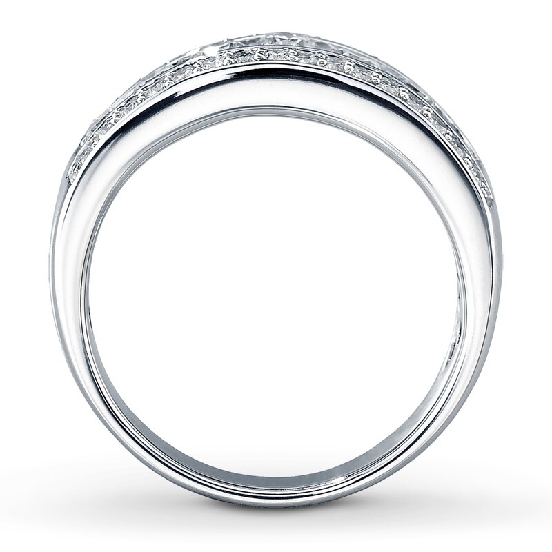 Main Image 2 of Previously Owned Diamond Ring 1 ct tw Round-Cut 14K White Gold