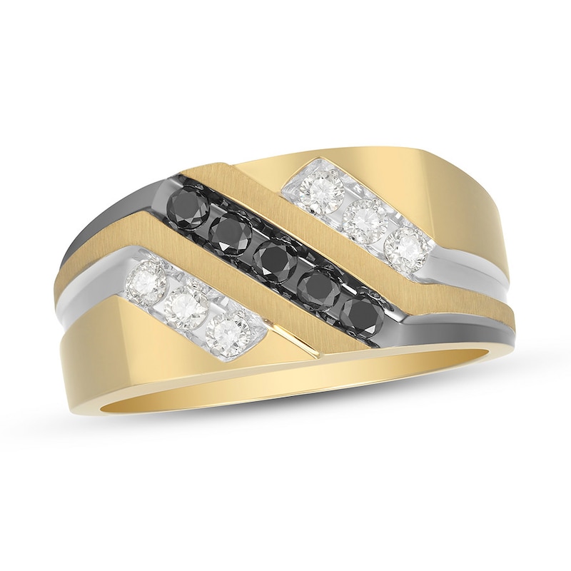 Main Image 1 of Previously Owned Men's Diamond Ring 1/2 ct tw Round 10K Yellow Gold
