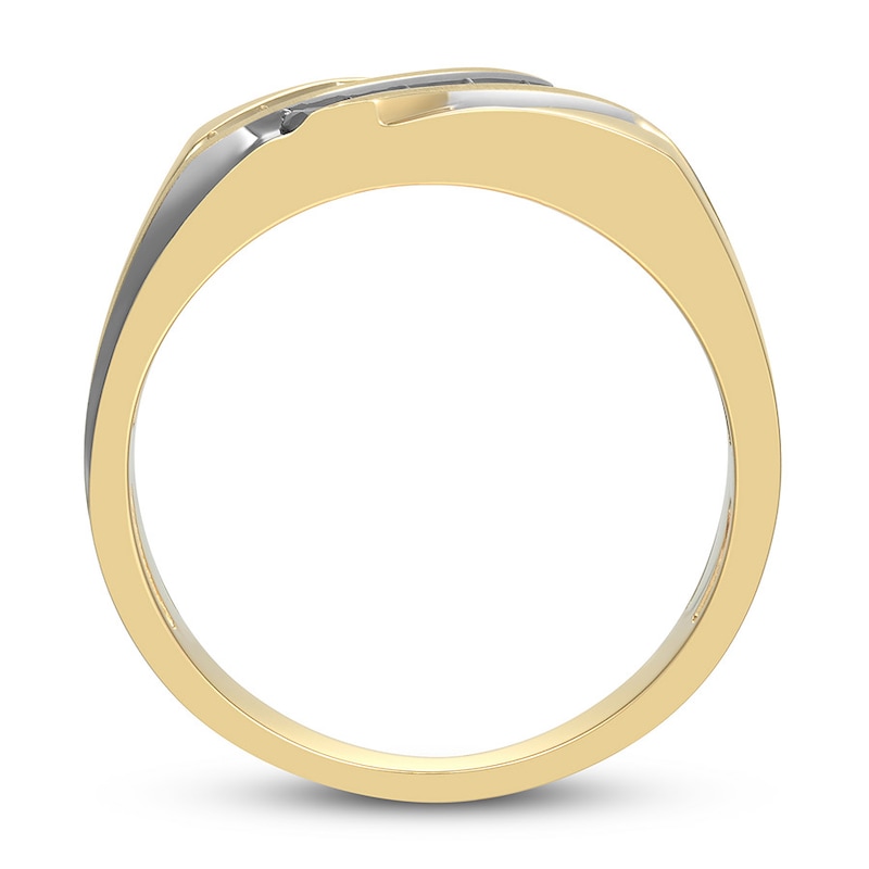 Main Image 2 of Previously Owned Men's Diamond Ring 1/2 ct tw Round 10K Yellow Gold