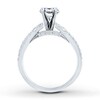 Thumbnail Image 5 of Previously Owned Diamond Ring Setting 1/2 ct tw Round-cut 14K White Gold