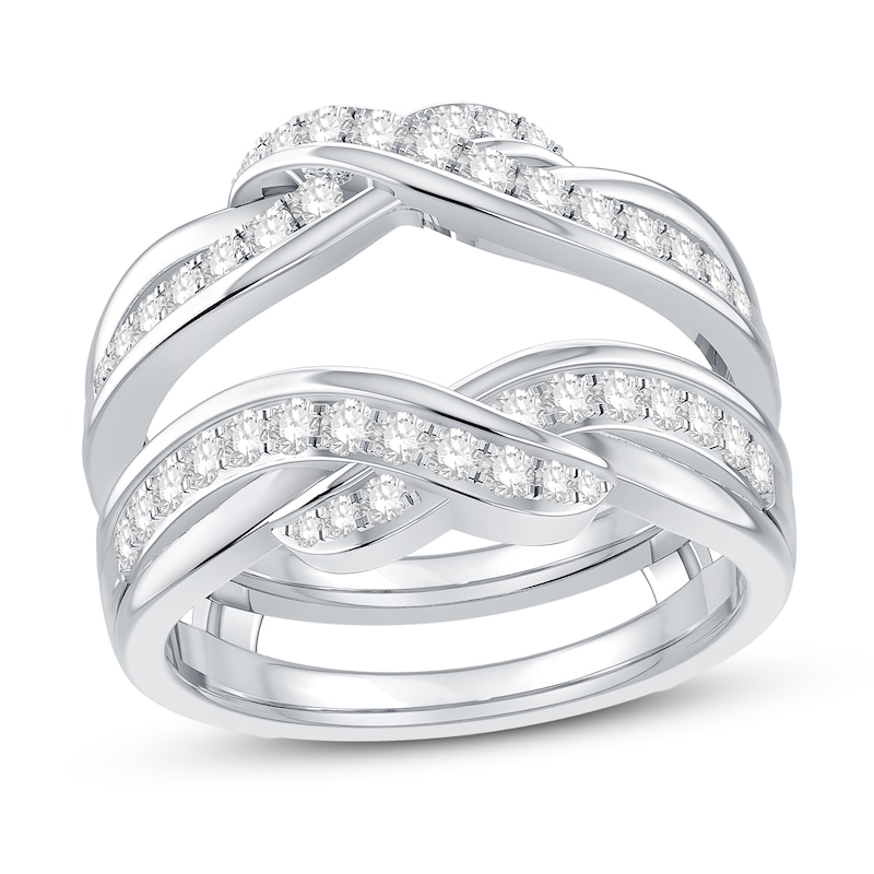 Main Image 1 of Previously Owned Diamond Enhancer Ring 5/8 ct tw Round 14K White Gold