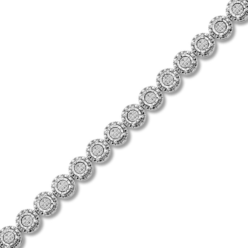 Main Image 2 of Previously Owned Diamond Tennis Bracelet 1/4 ct tw Round Sterling Silver