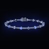 Thumbnail Image 1 of Previously Owned Certified Diamond Bracelet 2 ct tw Round 14K White Gold