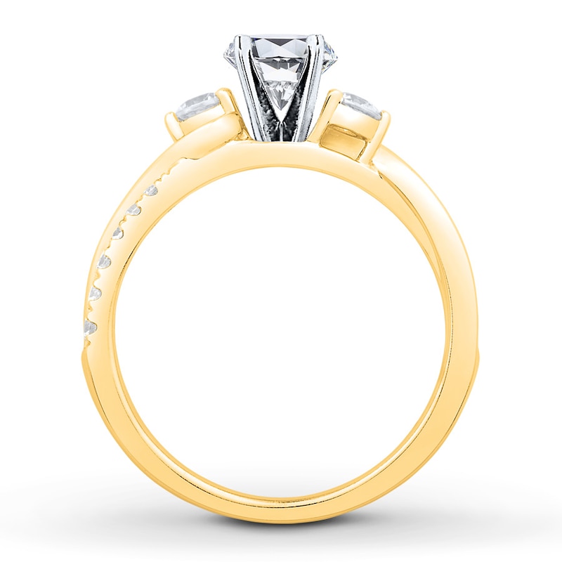 Main Image 2 of Previously Owned Colorless Diamond Engagement Ring Setting 3/8 ct tw 14K Gold