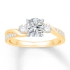 Thumbnail Image 3 of Previously Owned Colorless Diamond Engagement Ring Setting 3/8 ct tw 14K Gold