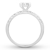 Thumbnail Image 2 of Previously Owned Diamond Engagement Ring 5/8 ct tw Princess/Round 14K White Gold