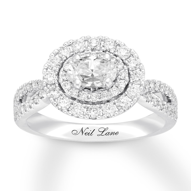 Main Image 1 of Previously Owned Neil Lane Bridal Ring 1-1/4 ct tw Diamonds 14K White Gold