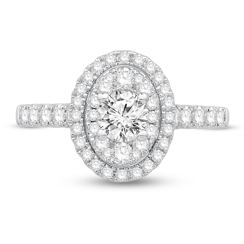 Main Image 3 of Previously Owned Diamond Engagement Ring 1-1/8 ct tw Round 14K White Gold