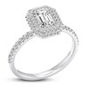 Thumbnail Image 4 of Previously Owned Diamond Engagement Ring 3/4 ct tw Emerald-cut 14K White Gold