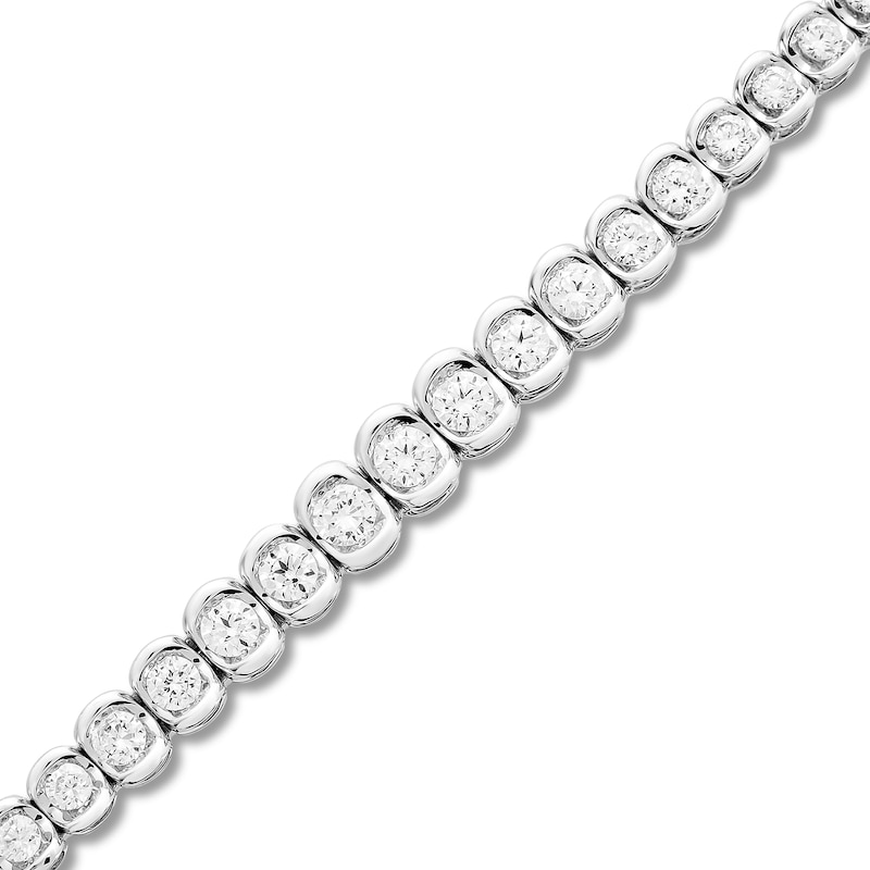 Main Image 2 of Previously Owned Diamond Bracelet 4 ct tw Round 14K White Gold