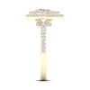 Thumbnail Image 2 of Previously Owned Diamond Engagement Ring 3/4 ct tw Pear-shaped/Round 14K Yellow Gold