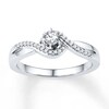 Thumbnail Image 1 of Previously Owned Diamond Promise Ring 1/5 ct tw Round 10K White Gold