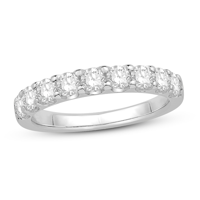 Main Image 1 of Previously Owned Diamond Anniversary Ring 1 ct tw Round Platinum