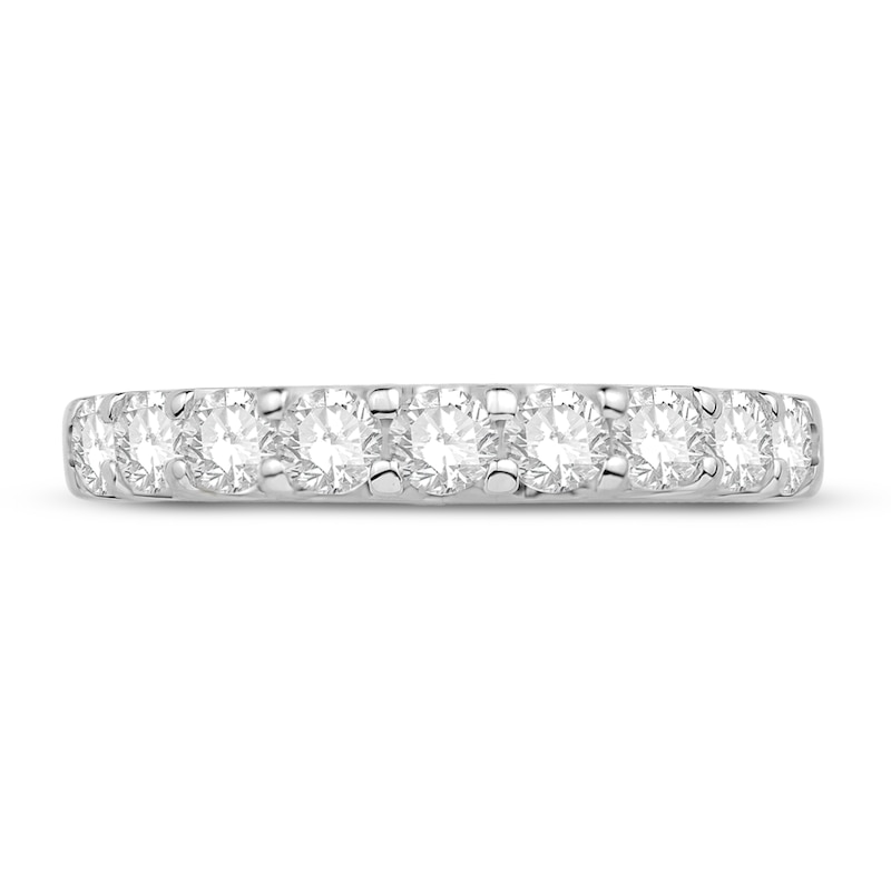 Main Image 2 of Previously Owned Diamond Anniversary Ring 1 ct tw Round Platinum