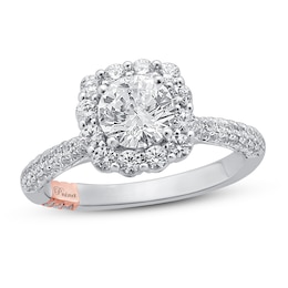 Previously Owned Pnina Tornai Dimensional Love Diamond Engagement Ring 1 7/8 ct tw Round 14K White Gold