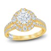 Thumbnail Image 1 of Pnina Tornai Diamond Engagement Ring 2 ct tw Round/Pear 14K Yellow Gold