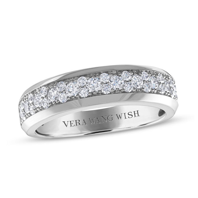 Previously Owned Vera Wang WISH  Anniversary Band 1 carat tw Diamonds 14K White Gold