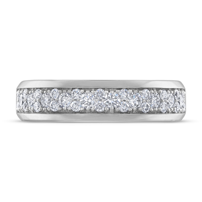 Previously Owned Vera Wang WISH  Anniversary Band 1 carat tw Diamonds 14K White Gold