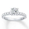 Thumbnail Image 3 of Previously Owned Colorless Diamond Ring Setting 5/8 ct tw Round-cut 14K Gold