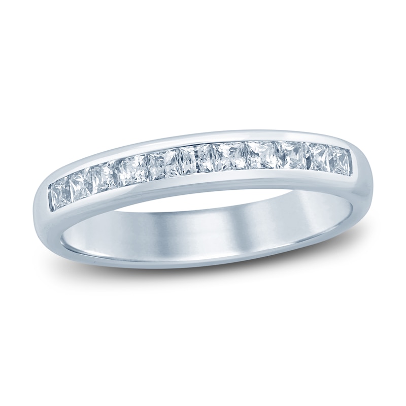 Main Image 1 of Previously Owned Diamond Anniversary Ring 1/2 ct tw Round 14K White Gold