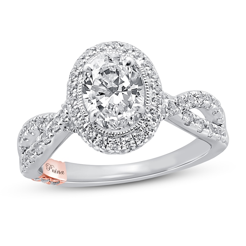 Main Image 1 of Pnina Tornai Into Your Arms Diamond Engagement Ring 2-1/4 ct tw Oval/Round 14K White Gold