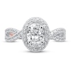 Thumbnail Image 3 of Pnina Tornai Into Your Arms Diamond Engagement Ring 2-1/4 ct tw Oval/Round 14K White Gold