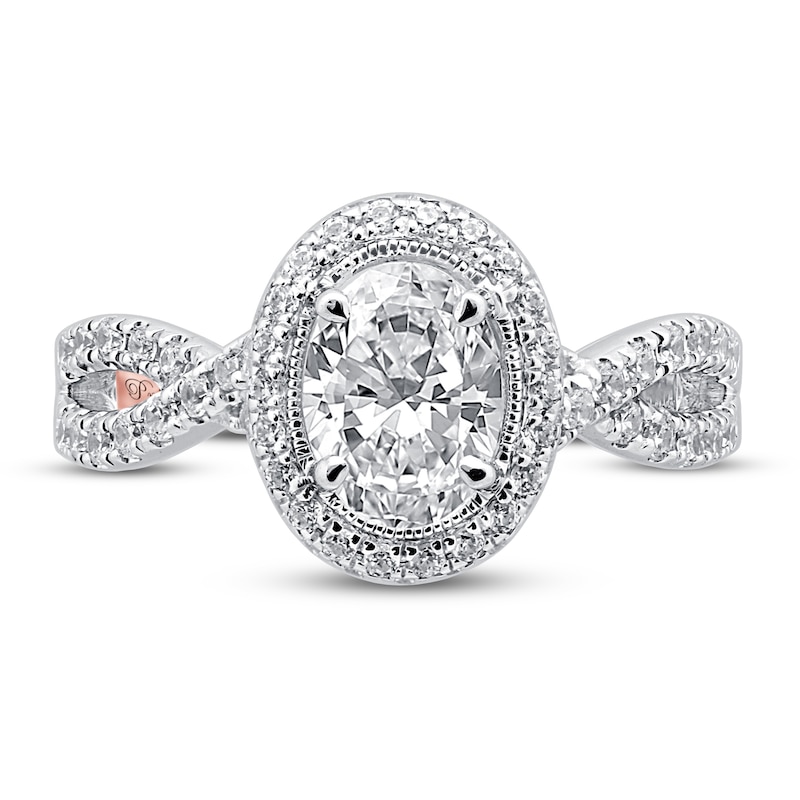 Main Image 3 of Pnina Tornai Into Your Arms Diamond Engagement Ring 2-1/4 ct tw Oval/Round 14K White Gold