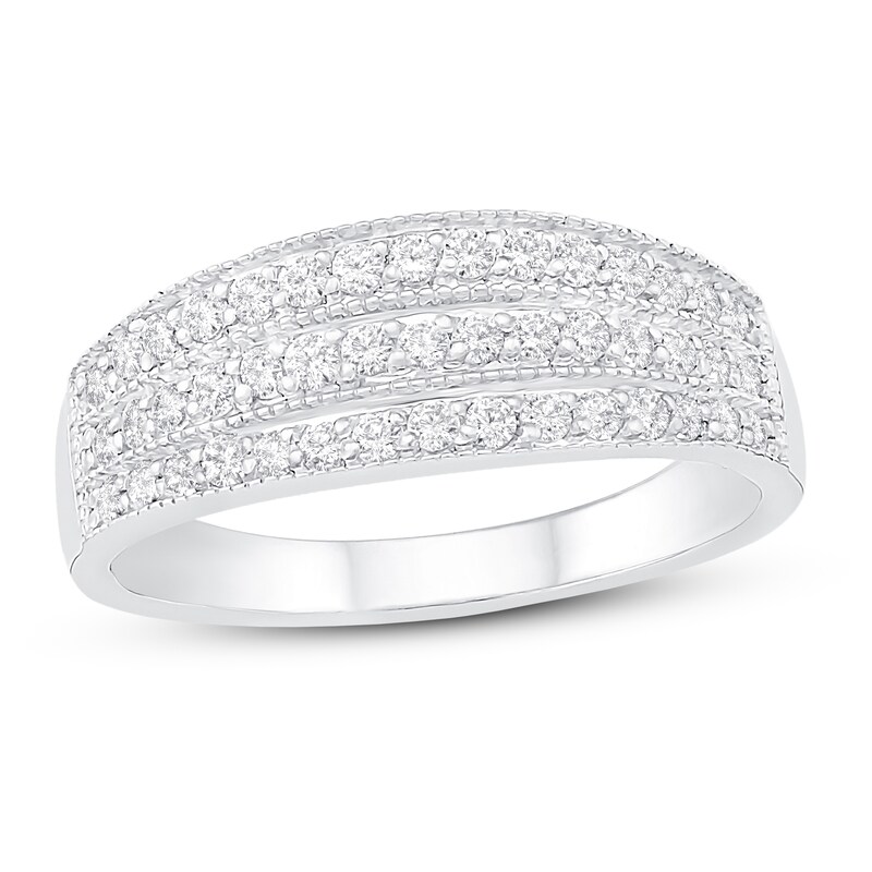 Main Image 1 of Previously Owned Diamond Ring 1/2 ct tw Round 10K White Gold