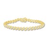 Thumbnail Image 1 of Previously Owned Diamond Tennis Bracelet 2 ct tw Round 10K Yellow Gold 7.25&quot;