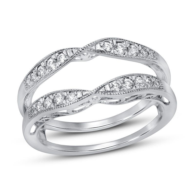 Main Image 1 of Previously Owned Diamond Enhancer Ring 1/4 ct tw Round 14K White Gold