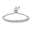 Thumbnail Image 1 of Previously Owned Diamond Bolo Bracelet 1/4 ct tw Round Sterling Silver