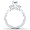 Thumbnail Image 2 of Previously Owned Diamond Engagement Ring Setting 3/8 ct tw Oval 14K White Gold