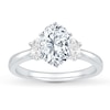 Thumbnail Image 3 of Previously Owned Diamond Engagement Ring Setting 3/8 ct tw Oval 14K White Gold