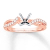 Thumbnail Image 1 of Previously Owned Diamond Engagement Ring Setting 1/5 ct tw Round 14K Rose Gold