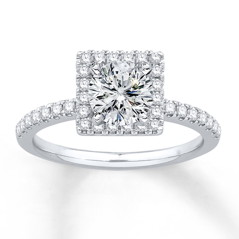 Main Image 2 of Previously Owned Diamond Ring Setting 3/8 ct tw Round 14K White Gold