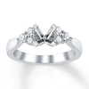 Thumbnail Image 1 of Previously Owned Diamond Engagement Ring Setting 3/8 ct tw Round 14K White Gold