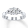 Thumbnail Image 2 of Previously Owned Diamond Engagement Ring Setting 3/8 ct tw Round 14K White Gold