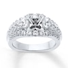 Thumbnail Image 1 of Previously Owned Diamond Engagement Ring Setting 1-3/8 ct tw Round 18K White Gold